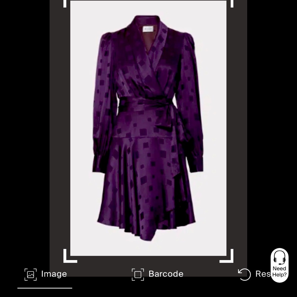 MILLYSamara Long Sleeve Diamond Jacquard Silk Blend Dress In Navy$425